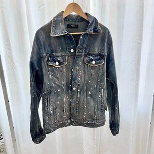 AMIRI Artist Denim Trucker Jacket Dirty - Size Large